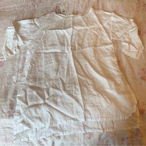 Eileen Fisher Ballet Neck Tunic in White - NWT - XL